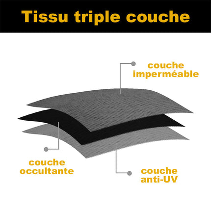 Hvit værbestandig gardin for lysthus