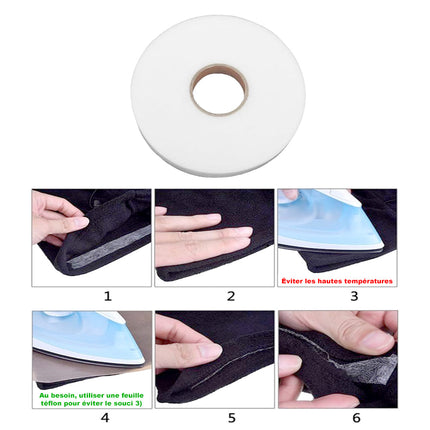 Fållbånd for gardiner uten å sy