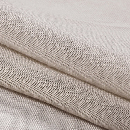 Verandagardin i lin-look med stropphemper