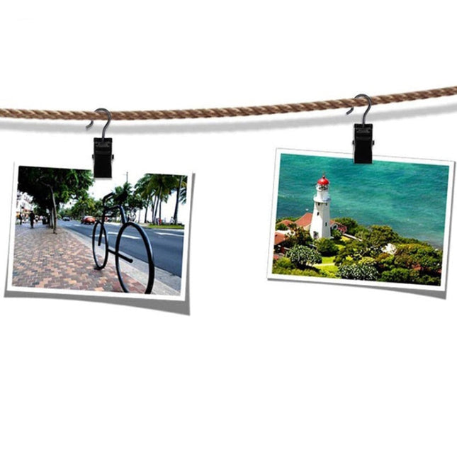 Hvite gardinklyper med krok