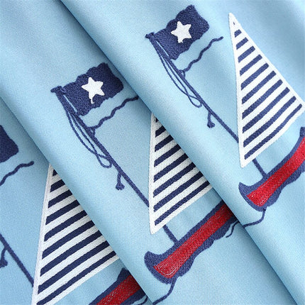 Mørkleggingsgardin til barnerom med maritimt tema