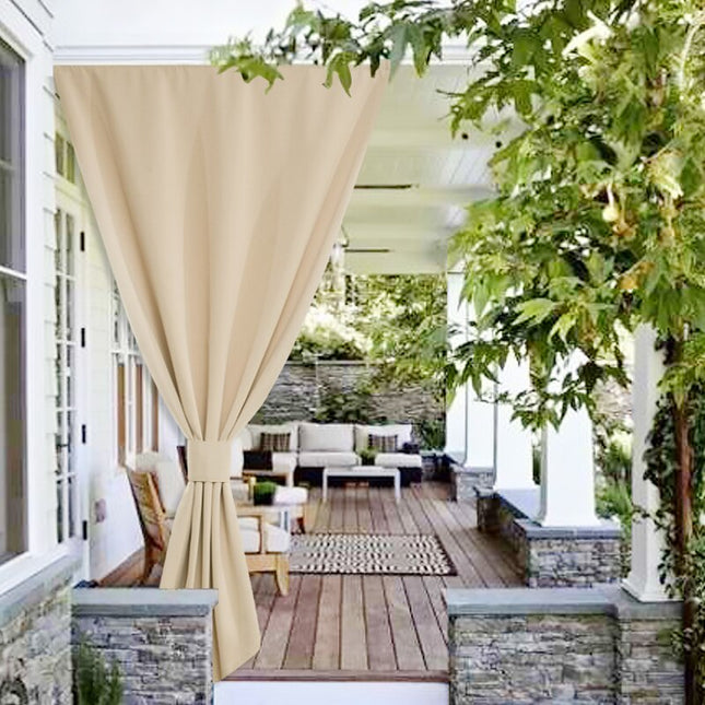 Vindtett gardin for utendørs bruk