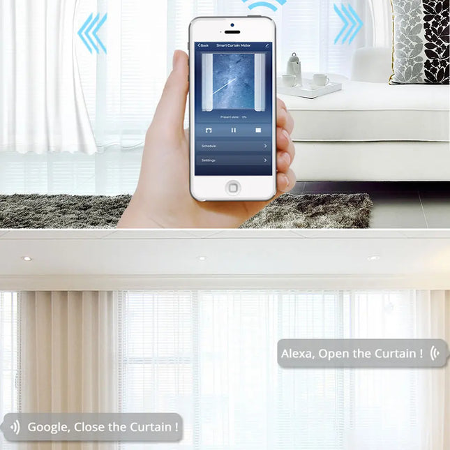 Motorisert gardinskinne for smarte hjem
