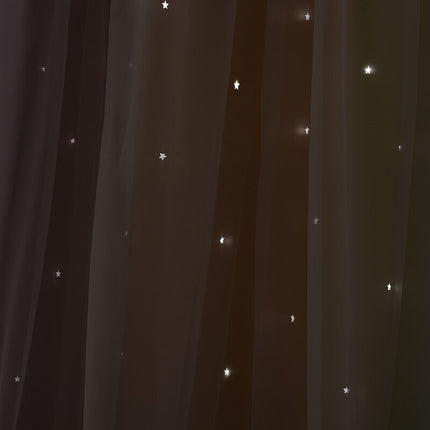 Fargerik florlett gardin for uteplass