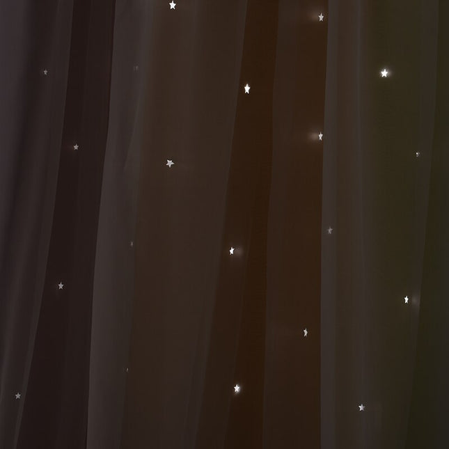 Fargerik florlett gardin for uteplass