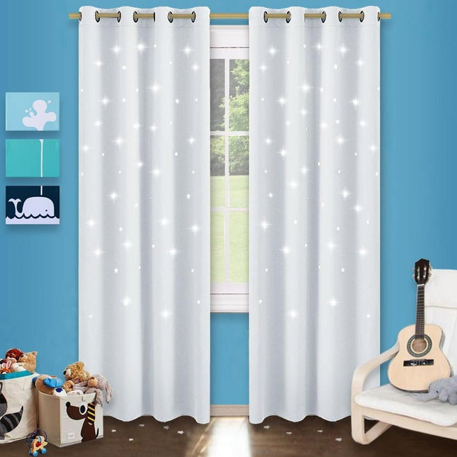 Mørkleggingsgardin med stjerner til barnerom