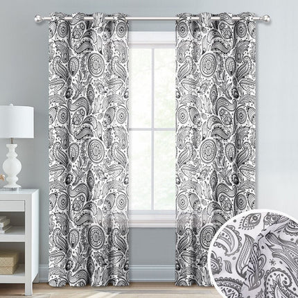 Gardin med klassisk paisleymønster