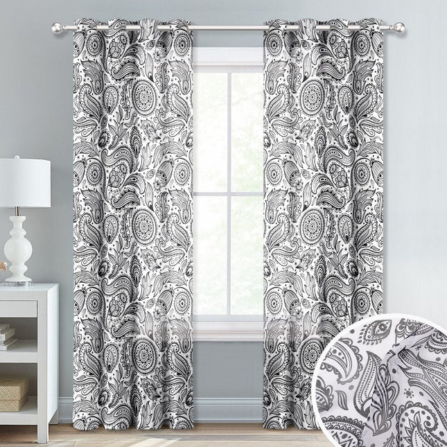 Gardin med klassisk paisleymønster