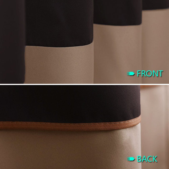 Tofarget mørkleggingsgardin i moderne design