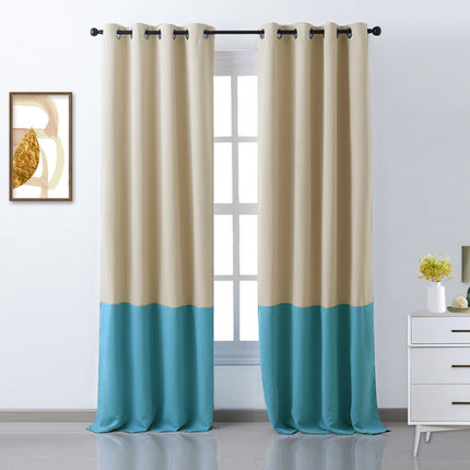 Tofarget mørkleggingsgardin i moderne design