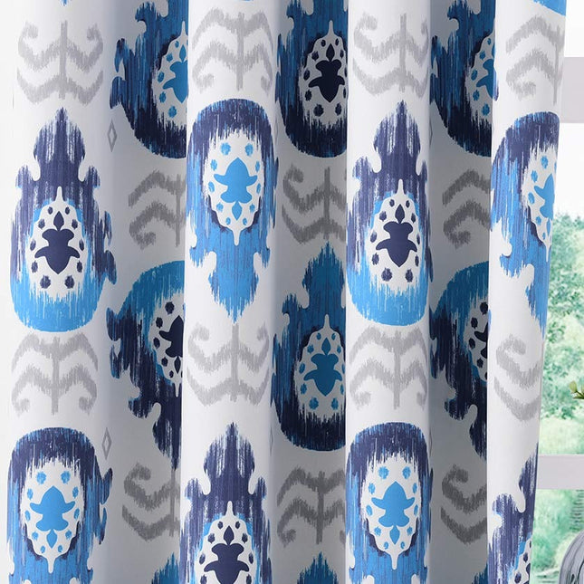 Mønstret gardin med bohemsk design