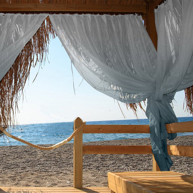 Tynn utendørs gardin med gradient