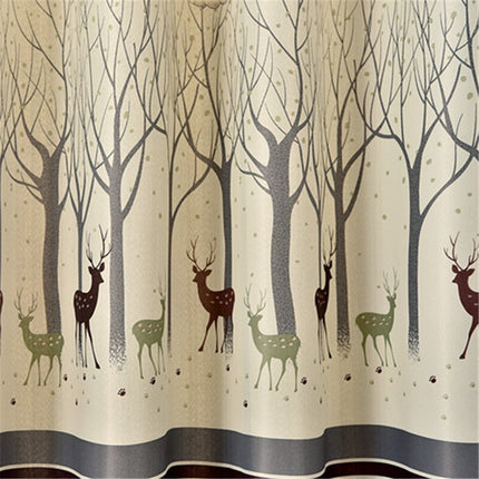 Gardin Gea med skogsmotiv og hjort