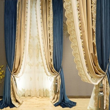 Luksuriøs lystett gardin i fløyel