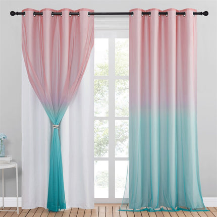 Lystett gardin med gradert farge