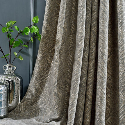 Lystett gardin med vevd tekstur