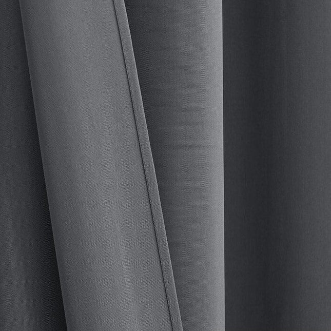 Oransje utegardin for hagepaviljong