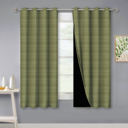 Strukturert lystett gardin med maljer