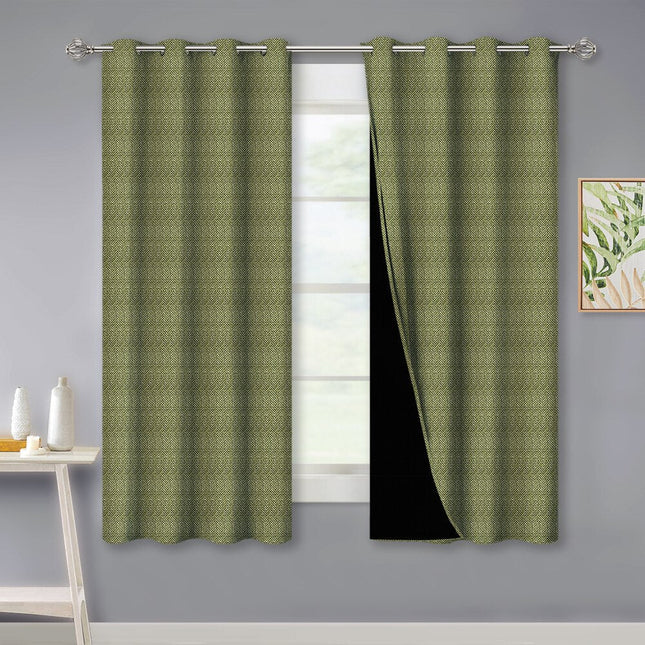 Strukturert lystett gardin med maljer