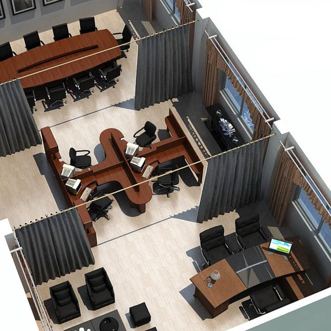 Lystett gardin egnet som romdeler