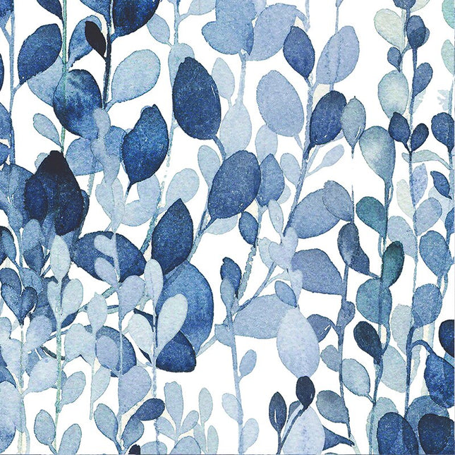 Utendørsgardin med akvarell bladmotiv