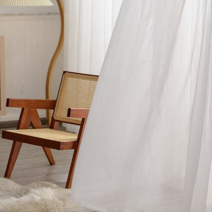 Teksturert tynn gardin for stue