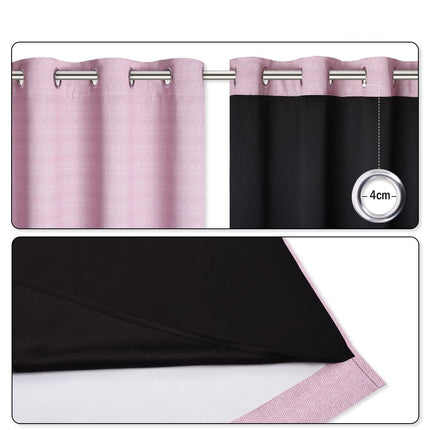 Strukturert lystett gardin med maljer