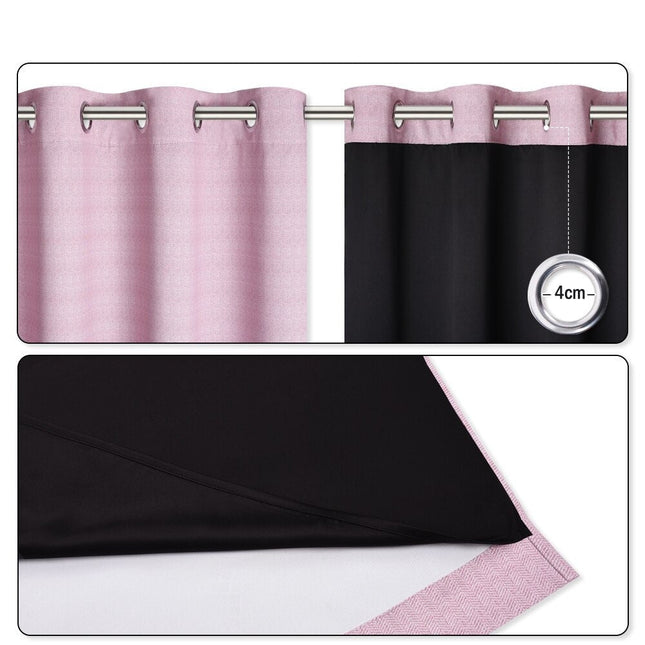 Strukturert lystett gardin med maljer