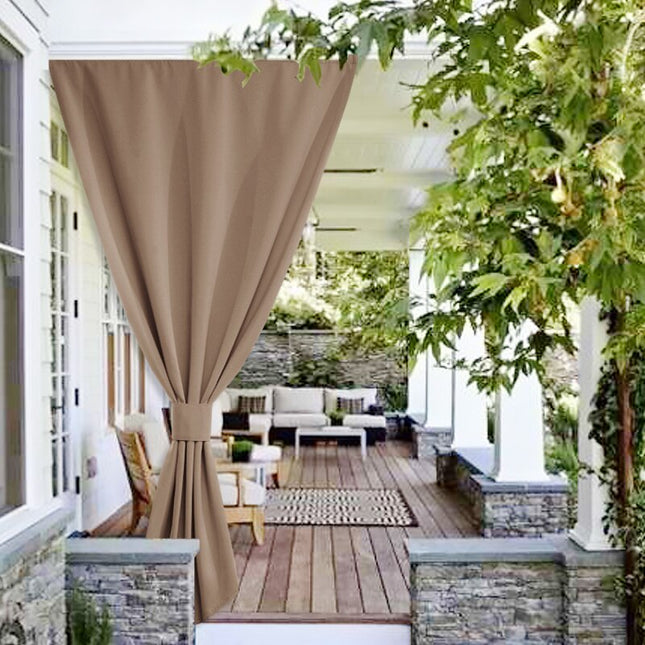 Vindtett gardin for utendørs bruk