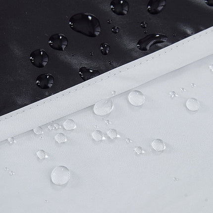 Hvit vannavstøtende utendørsgardin