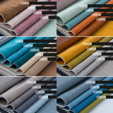 Tykk gardin med vevd mønster