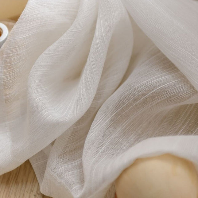 Teksturert tynn gardin for stue