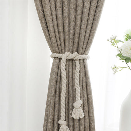 Elegant mørk beige gardin til stue