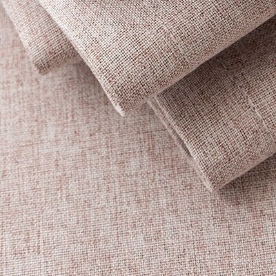 Lakserosa lystett gardin med linstruktur