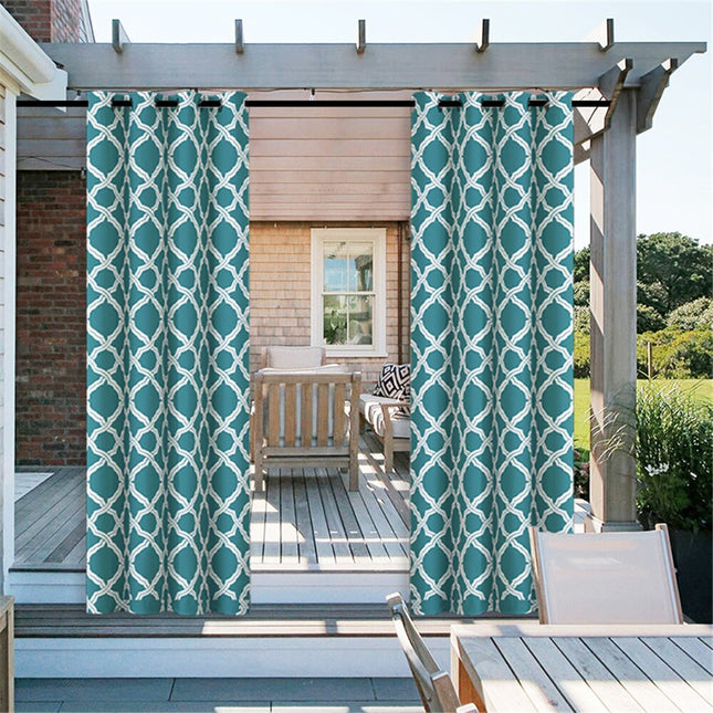 Utendørs gardin med marokkansk mønster