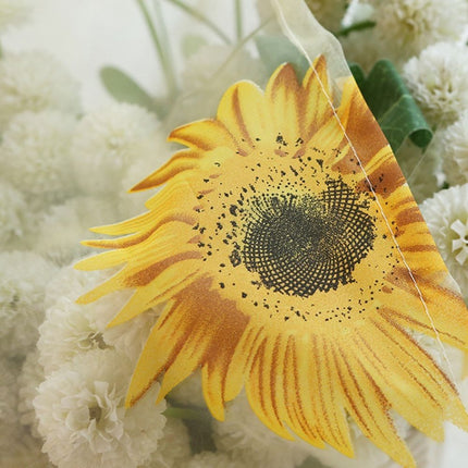 Tynn gardin Betio med solsikker