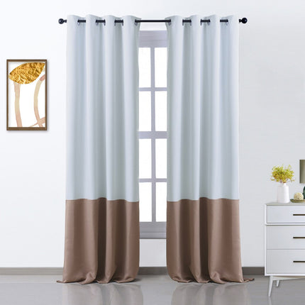 Tofarget mørkleggingsgardin i moderne design