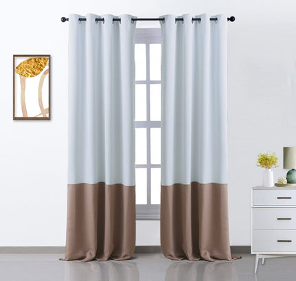 Tofarget mørkleggingsgardin i moderne design