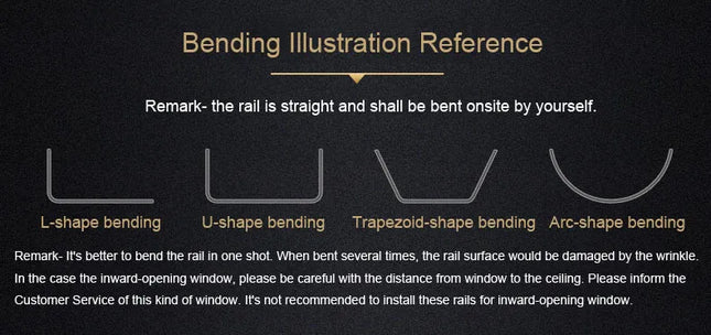 Fleksibel gardinskinne for buede vegger