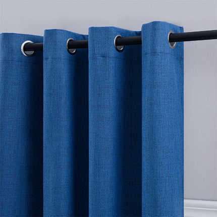Kongeblå lystett gardin i strukturstoff