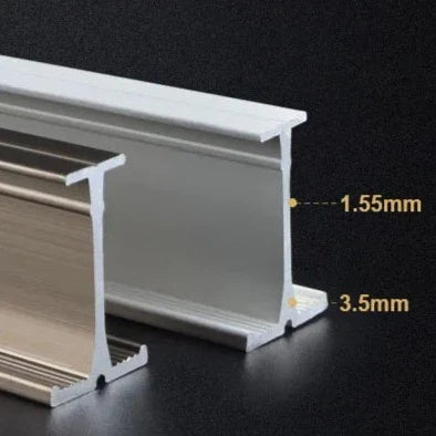 Fleksibel gardinskinne for buede vegger