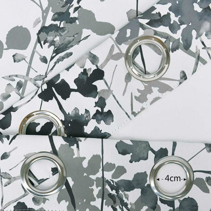 Gardin med grønt botanisk blomstermønster