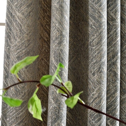 Lystett gardin med vevd tekstur