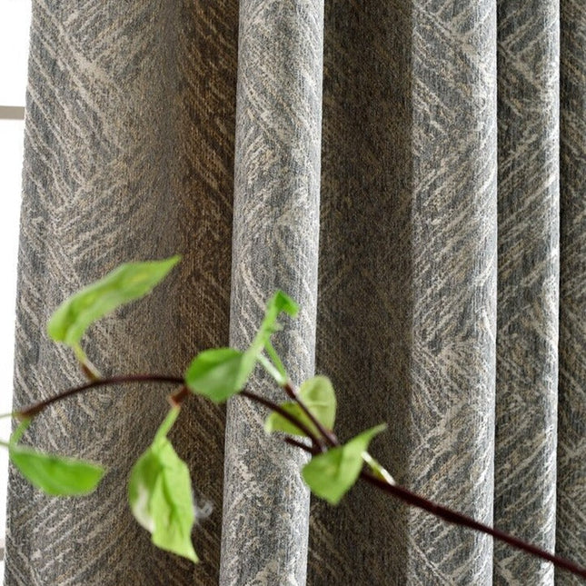 Lystett gardin med vevd tekstur