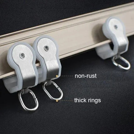 Fleksibel gardinskinne for buede vegger