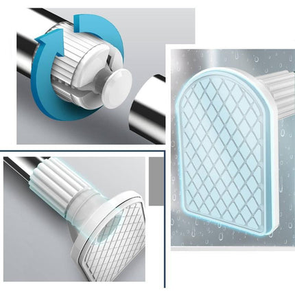 Justerbar teleskopisk gardinstang uten boring