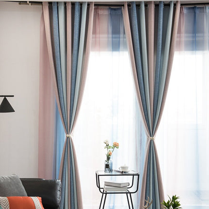 Gardin med gradert fargeovergang