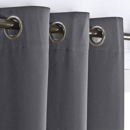 Lystett gardin Bergen med maljer