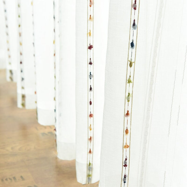 Tynn lingardin med fargerike detaljer