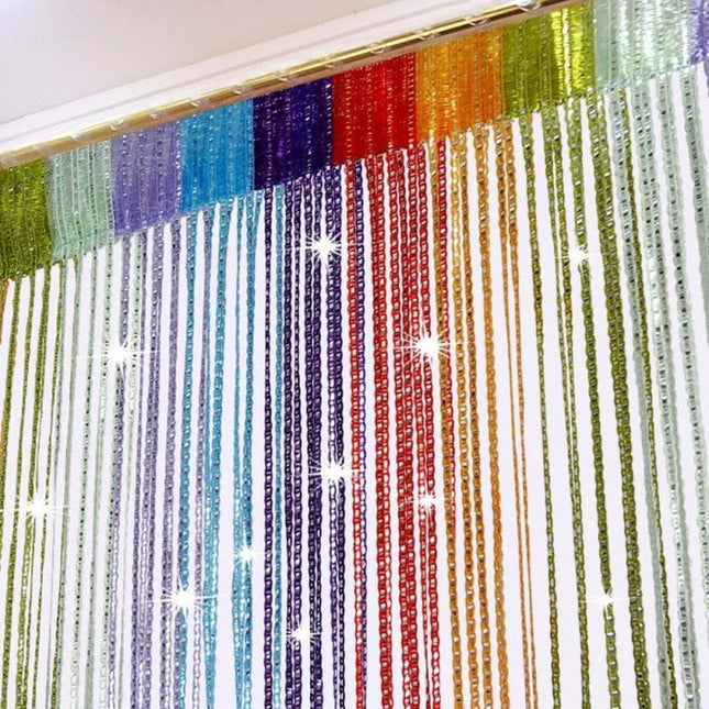 Gardin med moderne vertikale striper